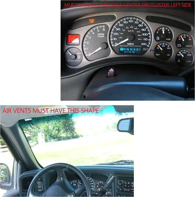 Alt view image 3 of 7 - Double DIN Dash Kit W/Wiring Harness & Antenna Adapter Fit 1999-2002 GM Full-Size Trucks/SUV's Silverado Sierra - Double Din Dash Bezel Cover Kit Car Stereo Radio Install Dash Kit