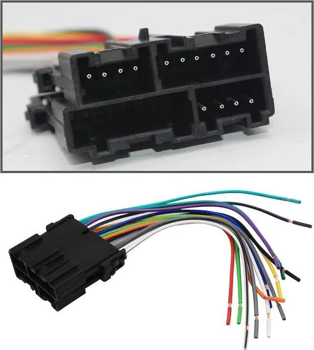 Alt view image 6 of 7 - Double DIN Dash Kit W/Wiring Harness & Antenna Adapter Fit 1999-2002 GM Full-Size Trucks/SUV's Silverado Sierra - Double Din Dash Bezel Cover Kit Car Stereo Radio Install Dash Kit