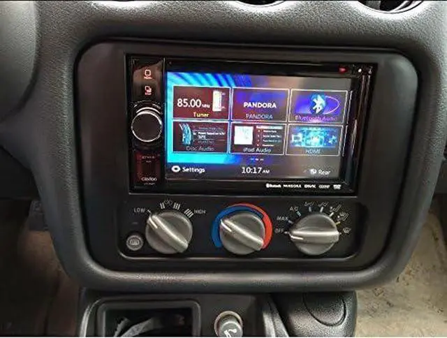 Alt view image 4 of 4 - Install Parts Double Din Aftermarket Stereo Radio Installation Install Dash Kit + Wire Harness and Antenna Adapter Fits Pontiac Firebird/Trans Am