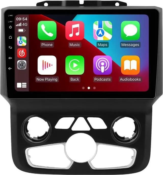 Main image of 8 Core 4+64GB 1280x720 Car Radio Stereo for Dodge Ram 1500 2500 3500 2013-2018 Automatic AC Upgrade Dash Kit Android 12 9'' Touch Screen with Wirelss Car-Play/Android Auto,DSP/AM/FM/GPS Navi/5G WiFi