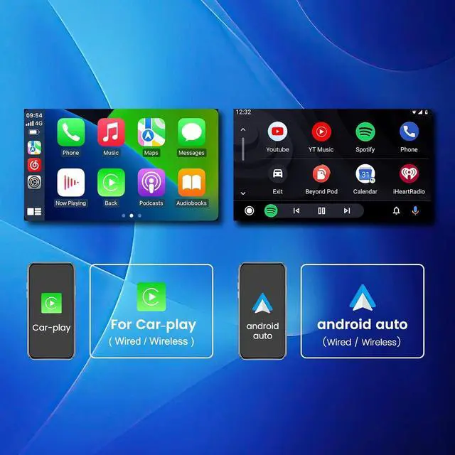 Alt view image 3 of 7 - 8 Core 4+64GB 1280x720 Car Radio Stereo for Dodge Ram 1500 2500 3500 2013-2018 Automatic AC Upgrade Dash Kit Android 12 9'' Touch Screen with Wirelss Car-Play/Android Auto,DSP/AM/FM/GPS Navi/5G WiFi