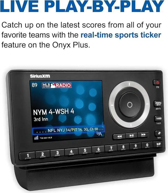 Alt view image 6 of 7 - SXPL1V1 Onyx Plus Satellite Radio with Vehicle Kit  Easy to Install, Enjoy SiriusXM on Your Existing Car Stereo with This Dock and Play Radio