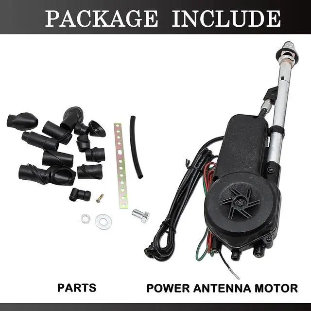 Alt view image 6 of 7 - Universal 12V Car Power Radio Antenna Fully Automatic Retractable Power Antenna Assembly Design for Am Fm Radio Antenna Mast Replacement Kit