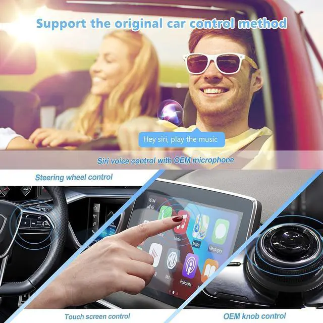 Alt view image 6 of 7 - U2-AIR Wireless CarPlay Adapter 2024 - Apple CarPlay Wireless Adapter Convert Wired to Wireless Plug & Play Dongle 5Ghz WiFi Auto Connect Online Update for iPhone & OEM Wired CarPlay Cars