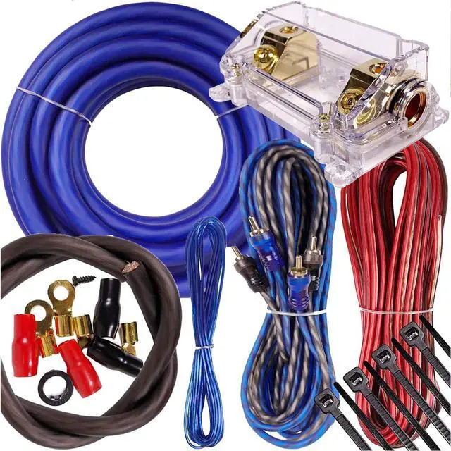 Main image of 5000W to 8000W Gravity 0 Gauge Amplifier Installation Wiring Kit Amp PK3 0 Ga Blue - for Installer and DIY Hobbyist - Perfect for Car/Truck/Motorcycle/RV/ATV