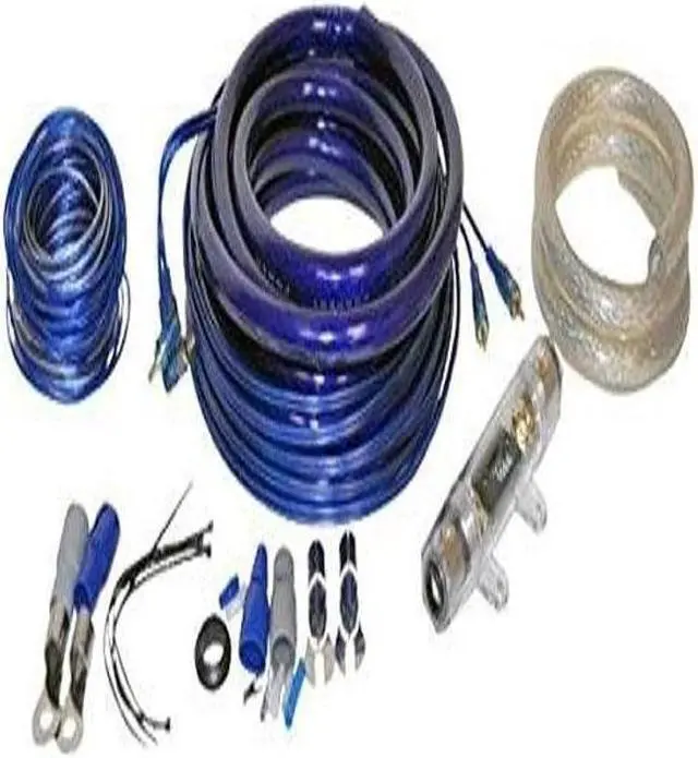 Main image of Amplifier Wiring Combo Installation Kit, 0-Gauge Power/Ground, 16-Gauge Remote, 20' Foot RCA Amplifier Complete Install Kit with 150 Amp ANL Inline Fuse 4000W (AMPKIT0)