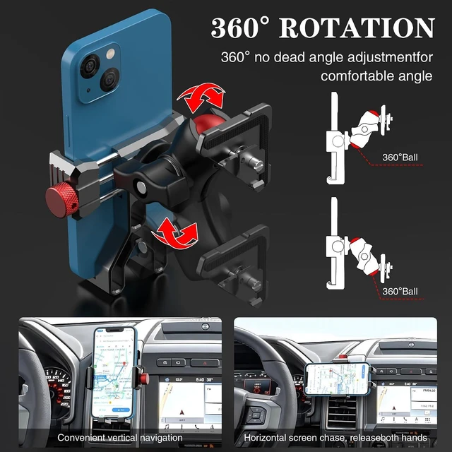 Alt view image 4 of 7 - Vent Phone Mount for Ford F-150 2015-2020 & Super Duty 2017-2021