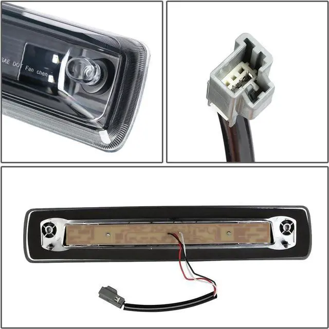 Alt view image 6 of 7 - 3BL-COLO15-3D-LED-BK Black Housing 3D LED High Mount 3rd Third Brake Light [Compatible with 15-18 Colorado/Canyon]