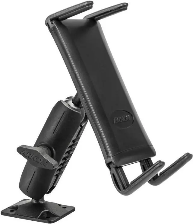 Main image of ARKON Mounts - Car Phone Holder | Secure Grip | Heavy Duty | Drill Base Car Phone Mount | Spring-loaded holder expands up to 7.25 inches | For iPhone, Samsung, Google, Nokia, and other Smartphones