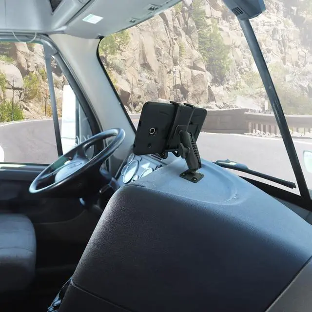 Alt view image 5 of 6 - ARKON Mounts - Car Phone Holder | Secure Grip | Heavy Duty | Drill Base Car Phone Mount | Spring-loaded holder expands up to 7.25 inches | For iPhone, Samsung, Google, Nokia, and other Smartphones