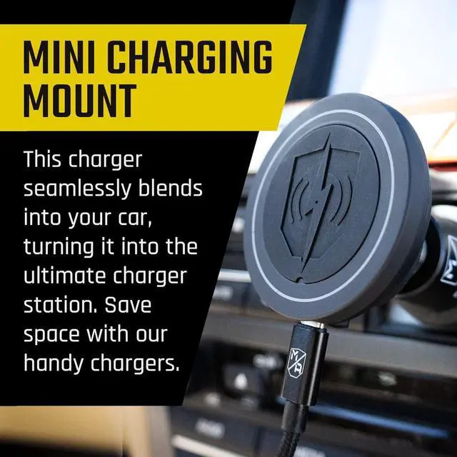 Alt view image 3 of 7 - Magnetic Wireless Charger - Magnet Phone Charger for Car - Power Up Charge on Magnet Car - Phone Wireless Charging - Andriod & iPhone Charging Station Car - Truck Accessories.