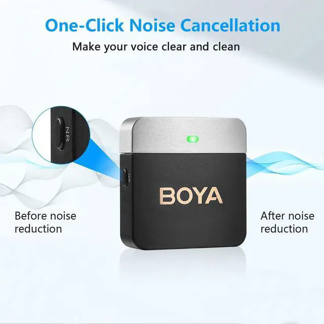 Alt view image 2 of 7 - Wireless Lavalier Microphone for iPhone Plug Play Dual Lapel Microphones Cordless Clip on Mic for Video Recording YouTube Vlogging Live Streaming BY-M1V6 Noise Cancellation Mono Stereo Output