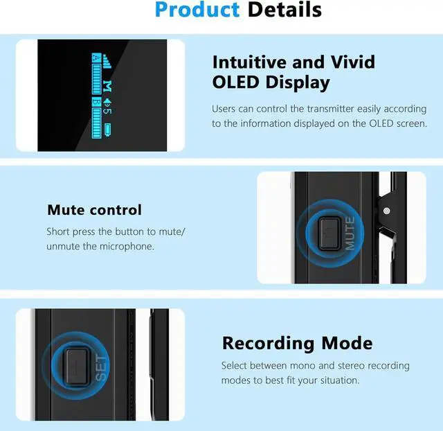 Alt view image 4 of 7 - Wireless Lavalier Microphone for Android USB-C Phone by-XM6 K6 Noise Cancellation Plug Play Type-C Microphones for iPhone 15 Clip On Lapel Mic for Video Recording Interview YouTube Streaming