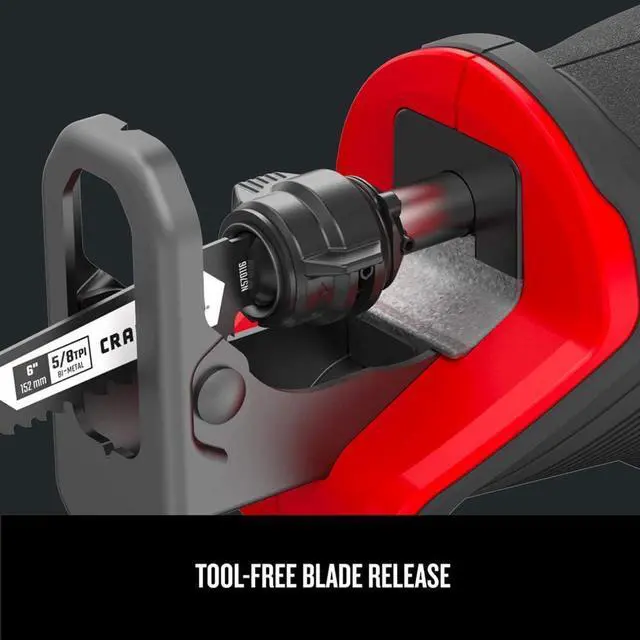 Alt view image 3 of 7 - V20 Reciprocating Saw, Cordless, 3,000 RPM, Variable Speed Trigger, Quick Easy Blade Change, Bare Tool Only (CMCS300B)