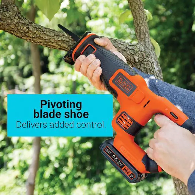 Alt view image 6 of 6 - 20V MAX* POWERCONNECT 7/8 in. Cordless Reciprocating Saw (BDCR20B)