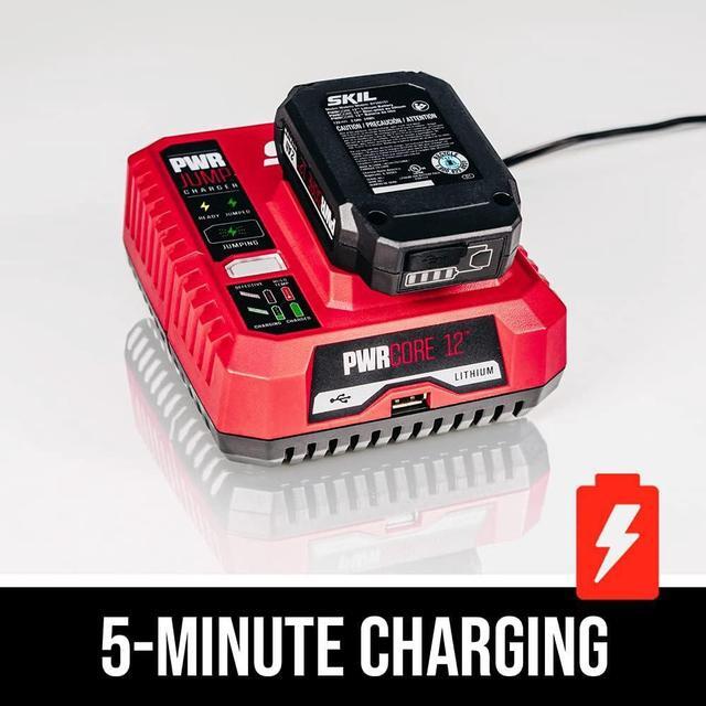 Alt view image 5 of 6 - PWR CORE 12 Brushless 12V Compact Reciprocating Saw Kit, Includes 2.0Ah Lithium Battery and PWR JUMP Charger - RS582802