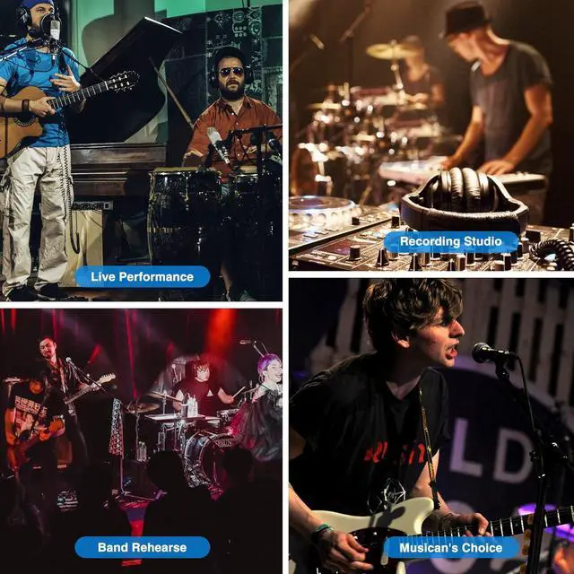 Alt view image 6 of 7 - MS-1 Wireless in Ear Monitor System, 2.4GHz Stereo in-Ear Monitoring System with Wireless Transmitter Receiver Auto-Pairing, Wireless IEM for Studio, Band Rehearsal, Live Performance (Black)