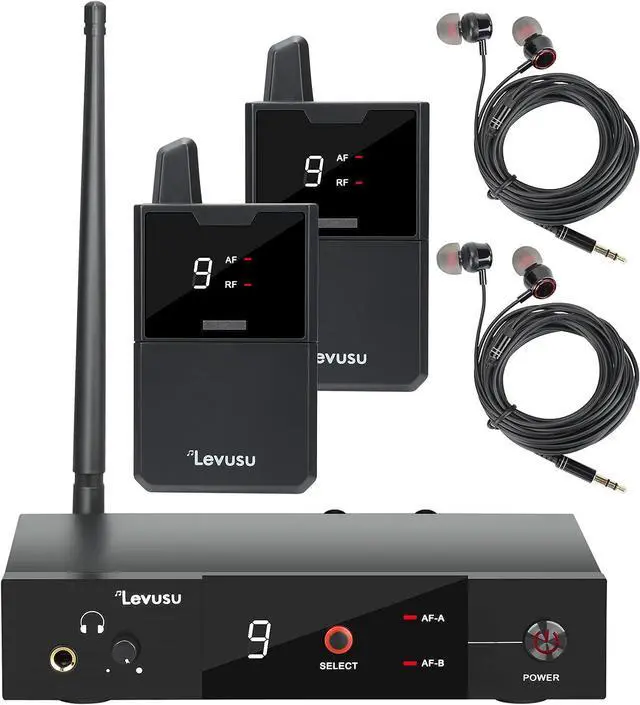 Alt view image 7 of 7 - 2.4G Wireless in-Ear Monitor System, Stereo Wireless IEM System with Transmitter Beltpack Receiver Automatic Pairing, for Studio, Band Rehearsal, Live Performance (Mini)