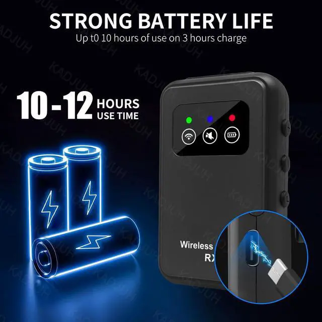 Alt view image 7 of 7 - Stereo Wireless in-Ear Monitor System 2.4G Wireless IEM System Stage Monitor with 90° Rotate Transmitter Beltpack Receiver Automatic Pairing, 164ft for Studio, Band, Live Performance