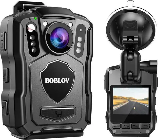 Main image of M5 2K Police Body Camera, GPS Enabled &1440P Body Mounted Cam, 64G Body Cam Built-in 4200MAH Battery,12Hours Record, IP67 Waterproof, Night Vision Law Enforcement with Car Suction Mount