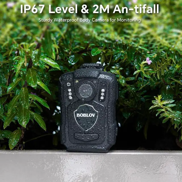 Alt view image 6 of 7 - M5 2K Police Body Camera, GPS Enabled &1440P Body Mounted Cam, 64G Body Cam Built-in 4200MAH Battery,12Hours Record, IP67 Waterproof, Night Vision Law Enforcement with Car Suction Mount