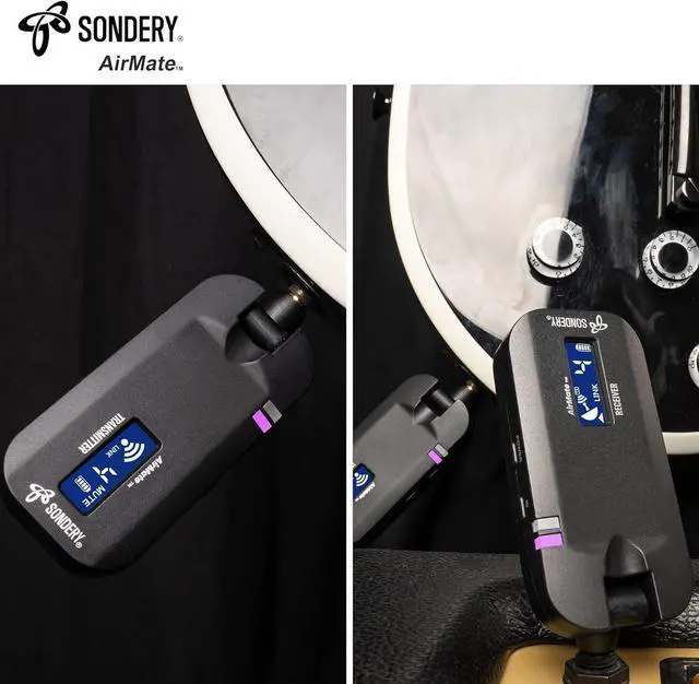 Alt view image 7 of 7 - Wireless Guitar Transmitter Receiver System 5.8GHz, 24-bit High-Quality Audio, Ultra-Low Latency, Rechargeable with 4 Channels for Electric Instruments