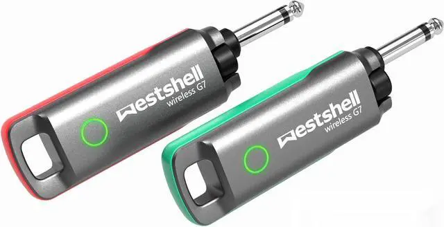 Alt view image 6 of 6 - 1 Key to Switch Wireless Guitar System Wireless Guitar Transmitter Receiver for Electronic Instrument Guitar Amp Digital Electric Acoustic Bass Guitar Accessories