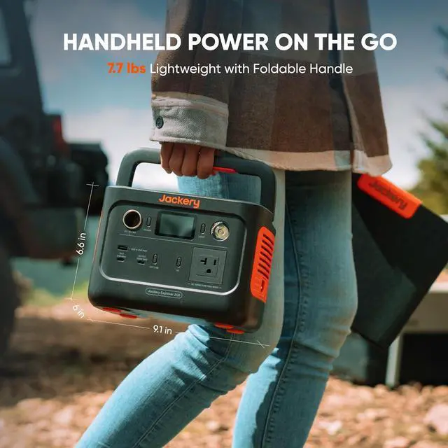 Alt view image 2 of 7 - Explorer 240 v2 Portable Power Station 2024 New Version, 256Wh LiFePO4 Battery with 300W AC/100W USB-C Output, 1Hr Fast Charging, Versatile Scenarios-Outdoor/Camping/RV/Travel/Emergency Backup