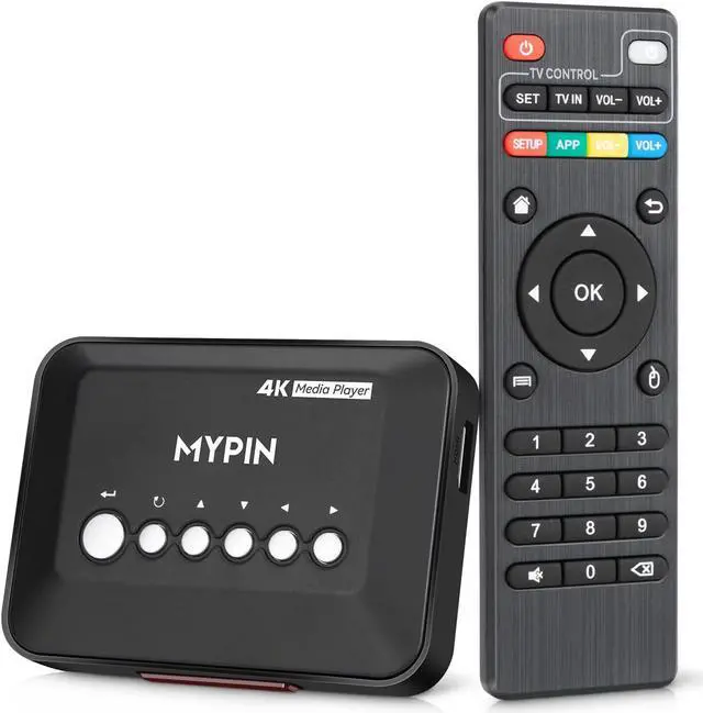 Main image of 4K@30hz HDMI TV Media Player with HDMI/AV Output, Digital MP4 Player for 14TB HDD/ 512G USB Drive/SD Card/H.265 MP4, with Remote Control for MP3 AVI RMVB MPEG etc