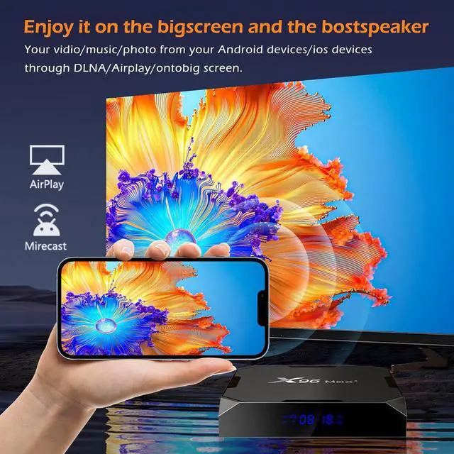 Alt view image 4 of 7 - TV Box Android 9.0,Smart Media Player 4+32GB HD Android Box S905x3,Support 4K/3D 2.4&5 GHz WiFi BT 4.0 Android TV Box with Remote (32GB)