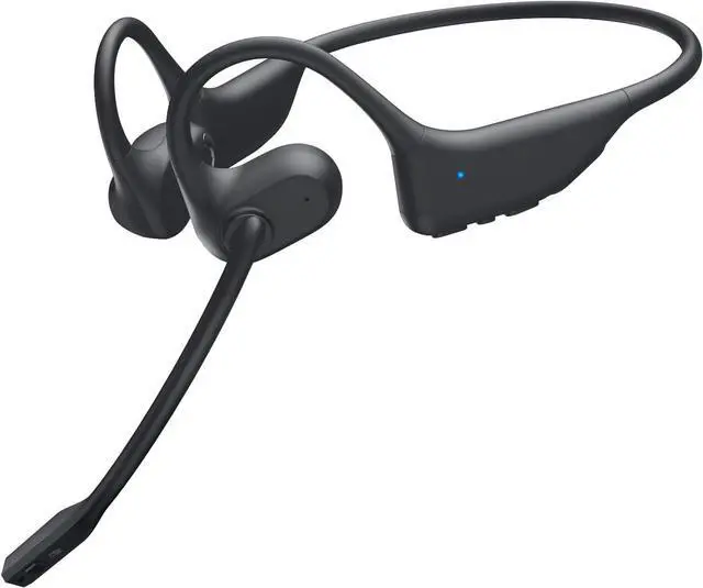 Main image of Open Ear Headphones with Mic, Bluetooth Headset with Microphone, Dual Connect Bluetooth 5.3 with AI Noise Cancelling Mic & Mute Function, Wireless Headset for Work, Sports, Drive