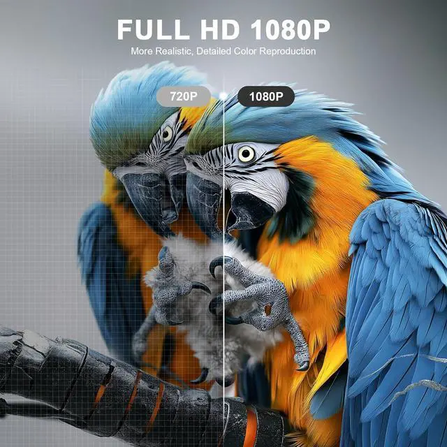 Alt view image 6 of 7 - Projector with WiFi 6 and Bluetooth, ±50° Auto Vertical Correction Smart Portable Projector with Tripod, 1080P Full HD, Home Theater Movie Projector for Bedroom/iOS/Android(white)