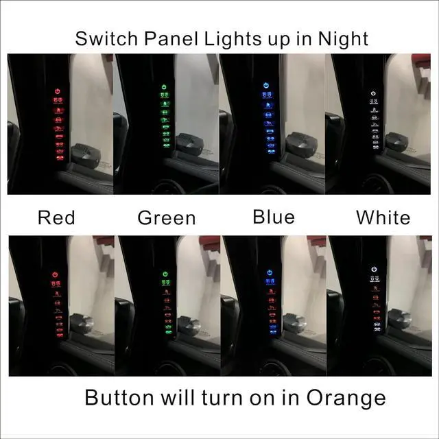 Alt view image 6 of 6 - JL800 Grab Handle Switch Panel for Jeep Wrangler JL 2018-2023 and Gladiator 2020-2023