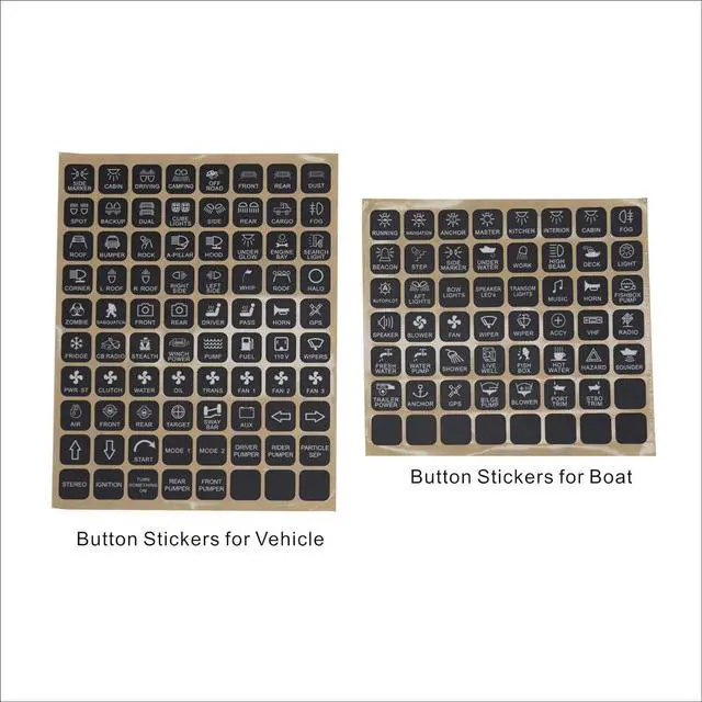 Alt view image 3 of 6 - UV100 8 Gang Programmable Switch Panel Power Control System for Truck UTV Side by Side Boat 12V Battery Use