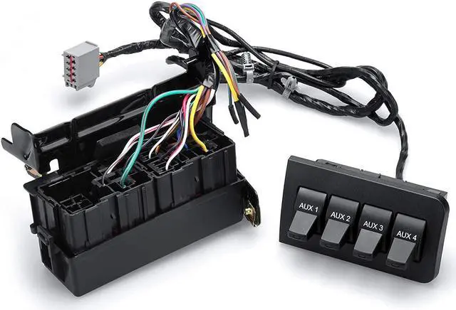 in-Dash Auxiliary Upfitter Switch Panel Kit Compatible with 2011