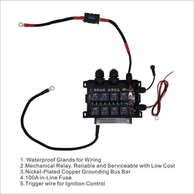 Alt view image 6 of 6 - TACO8 8 Gang Lower Dash Switch Panel Compatible with Toyota Tacoma 2016 to Current