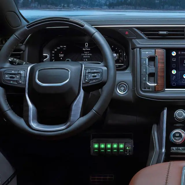 Alt view image 6 of 7 - Nilight 5 Gang Rocker Switch Box 12V SPST ON Off Toggle Switch PD Type C and QC 3.0 USB Charger Voltmeter LED Light Waterproof Aluminum Mount Bracket Switch Panel DIY Stickers for Boat Car RV Truck