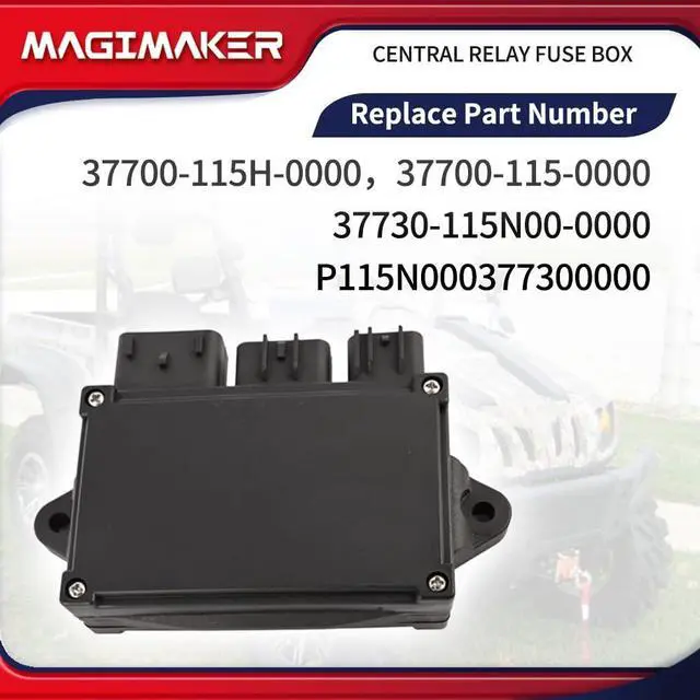 Alt view image 3 of 7 - Central Relay Fuse Box 37700-115-0000 Compatible with Hisun UTV ATV 400 500 700, for Massimo MSU500 MSU700, for Coleman UT400 UT500 UT700, for Axis 500 700 Replace 37700-115H-0000
