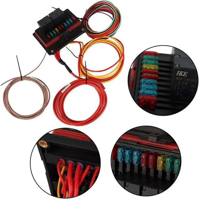 Alt view image 3 of 7 - LS Swap Fuse Box - Relays Sealed Stand Alone Harness Kit Replacement for LSx 4.8 5.3 5.7 6.0 6.2