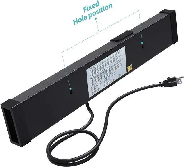 Alt view image 6 of 7 - Heavy Duty Metal Power Strip Surge Protector with 8 Outlets,2 USB Ports, Led Worklight, 15A Circuit Breaker, Wall Mount, UL Listed for Workshop/Garage/Countertop