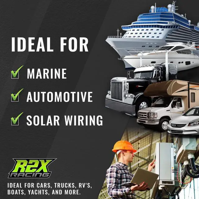 Alt view image 7 of 7 - 4 Post Power Distribution Block Bus Bar Pair with Cover - Made in The USA - 400 Amp Rating  Marine Bus Bar, Automotive, and Solar Wiring  Battery Terminal Distribution Block - (Set of 2)(5/16)