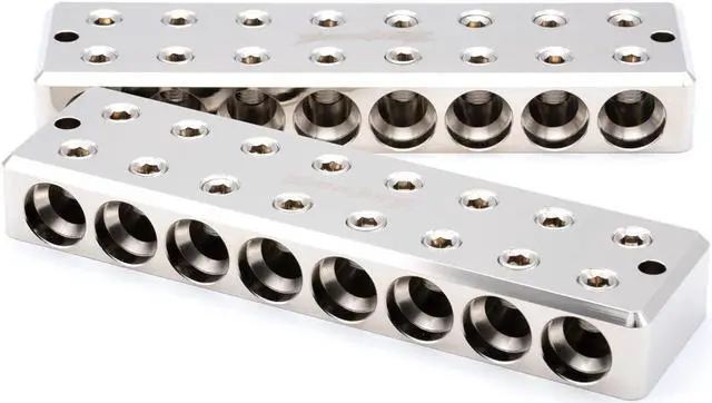 Alt view image 3 of 3 - Pair 8 in 8 Out 1/0 AWG 0 Gauge Power and Ground Distribution Blocks