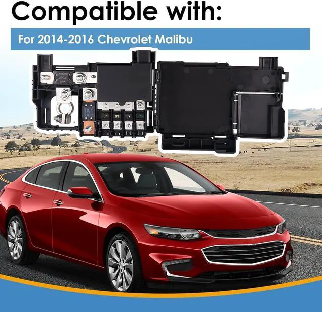 Alt view image 2 of 7 - Battery Distribution Engine Compartment Fuse Block, Compatible with 2014-2016 Chevrolet Malibu, Replace OE# 23223079