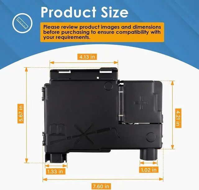 Alt view image 5 of 7 - Battery Distribution Engine Compartment Fuse Block, Compatible with 2014-2016 Chevrolet Malibu, Replace OE# 23223079
