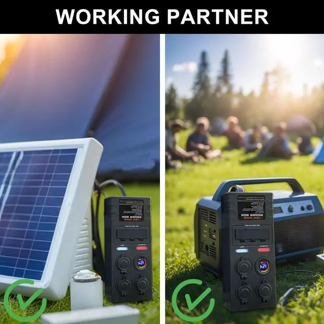 Alt view image 4 of 7 - 19800102 Mini X-Treme Box Portable Temporary Power Distribution Box, Converts (1) L14-30P to (8) 5-20R