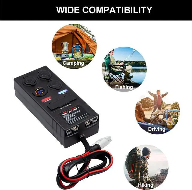 Alt view image 5 of 7 - 19800102 Mini X-Treme Box Portable Temporary Power Distribution Box, Converts (1) L14-30P to (8) 5-20R