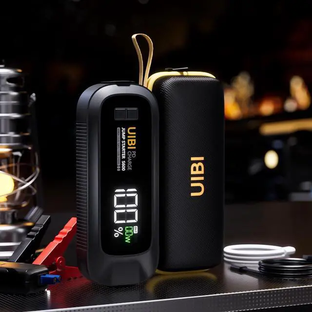 Alt view image 7 of 7 - S600 Jump Starter, 5000A Car Battery Jumper Starter Portable 12V Lithium Battery Jump Box(All Gas/10.0L Diesel) Jumper Cables with Battery Pack, Power Bank with 65W Fast Charging, LCD, LED Light
