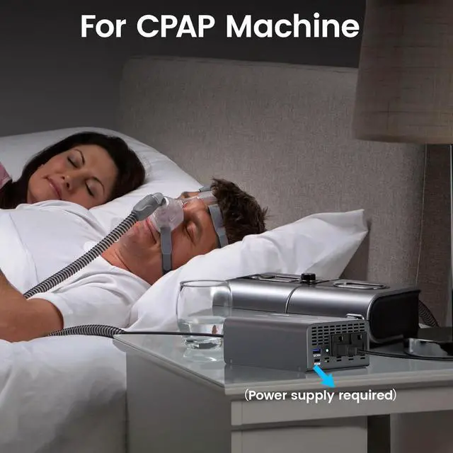 Alt view image 6 of 7 - 400W Pure Sine Wave Power Inverter - DC 12V to 110V AC Converter, Fast Car Charger Adapter with 30W USB-C/18W Quick Charge/Dual 110V AC Outlet, Car Plug Adapter Outlet for Laptop