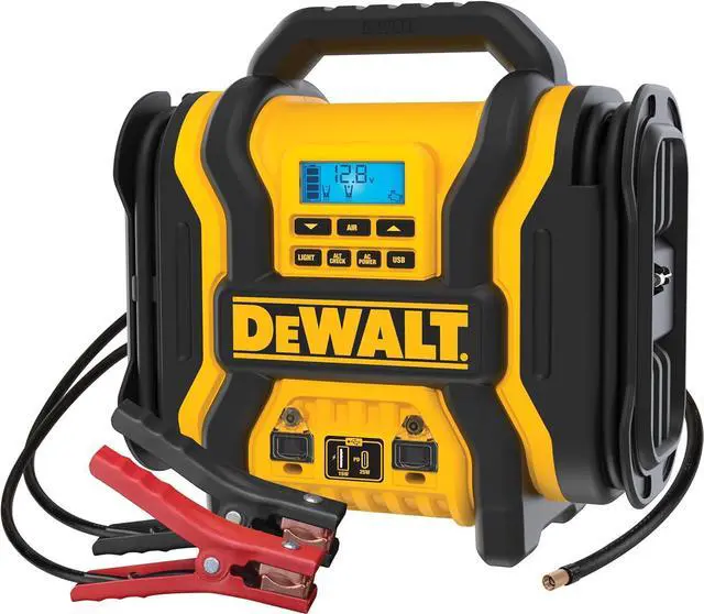 Main image of DXAEPS14-Type2 2000 Peak Battery Amp 12V Automotive Battery Booster Jump Starter/Power Station with 500 Watt AC Power Inverter, 120 PSI Digital Compressor, and 15W USBa Ports, 25W USBc Port