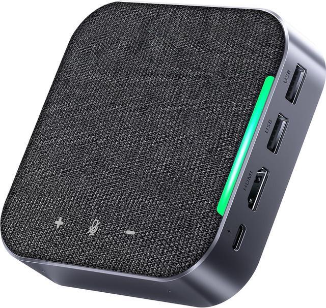 Main image of Conference Speaker and Microphone, 4 AI Mics 360° Voice Pickup, Uplink Noise Reduction, 2 USB 2.0, 100W PD, HDMI(4K & 60Hz), USB C Docking Station Speakerphone for Mac iPad Nintendo Switch